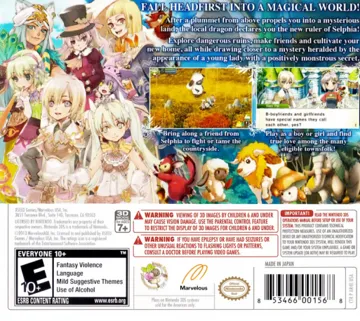 Rune Factory 4 (Usa) box cover back